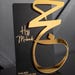 Luxury Black & Gold Hajj Mubarak Plaque: Arabic Calligraphy