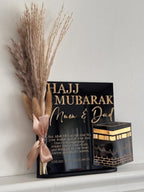 Hajj Mubarak Acrylic Laser Cut and Engraved Display Sign