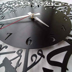 Surah Al Ikhlas Metal Islamic Clock - Islamic Wall Art