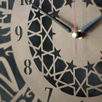 Surah Al Ikhlas Metal Clock - Islamic Wall Art | Latin Numbers