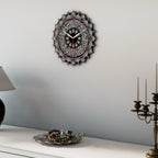 Islamic Wall Clock with Ayatul Kursi Calligraphy - Elegant Muslim Home Decor