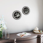 Islamic Wall Clock with Ayatul Kursi Calligraphy - Elegant Muslim Home Decor